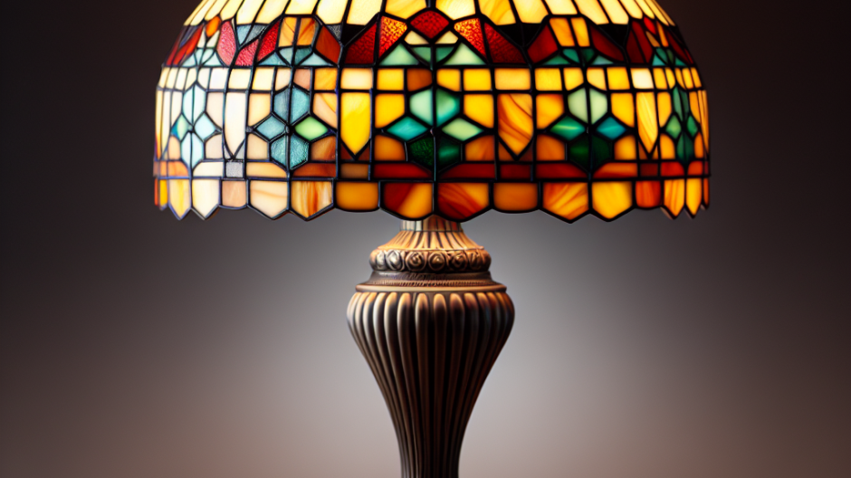 Lampe tiffany art déco