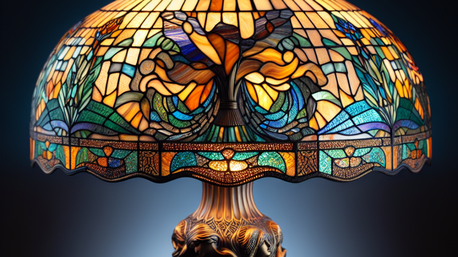 pied de lampe Tiffany